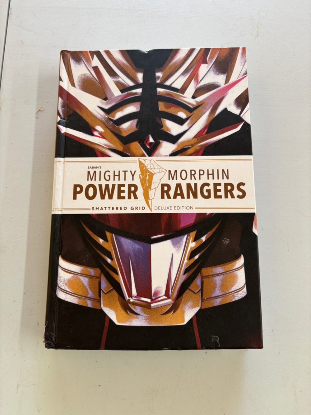 Power Ranger Mighty Morphin Hardcover with Gold and Black Artwork
